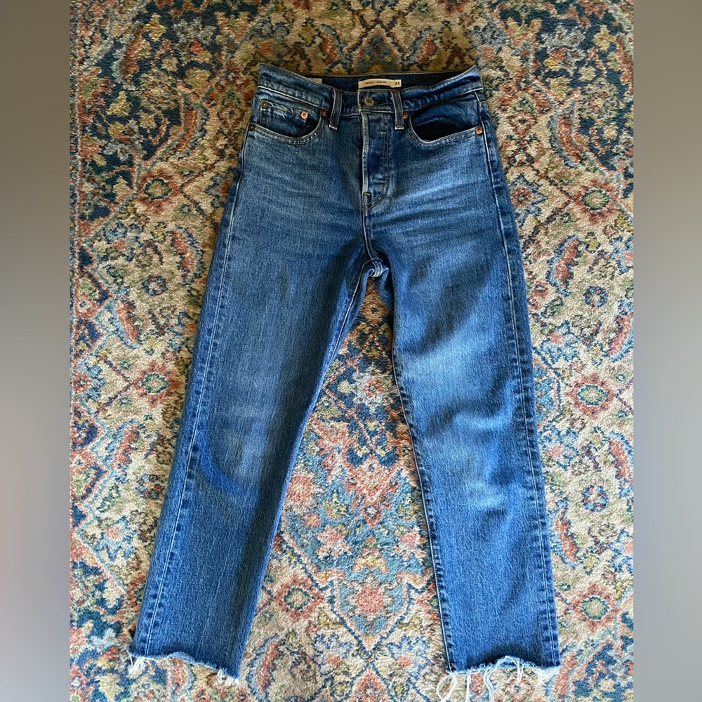 Levi’s Wedgie Straight Ankle Jeans - Waist 24